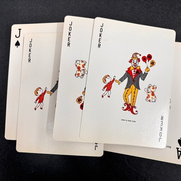 GIANT DECK HAPPY HOUR Plasticized playing cards VTG Large Print - Picture 5 of 10